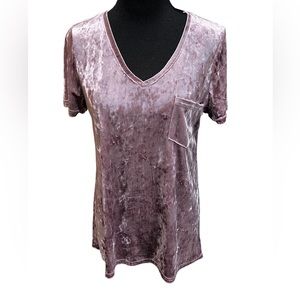 Crushed Velvet Tunic Top